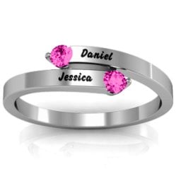 "Soleil" Tipped Bypass Ring