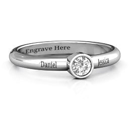 Bezel Set Solitaire Ring