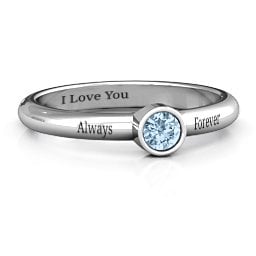 Bezel Set Solitaire Ring