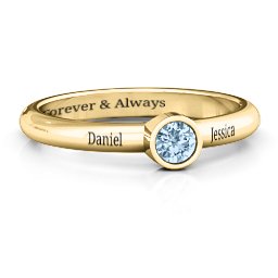 Bezel Set Solitaire Ring