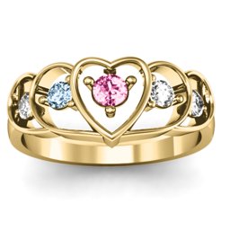 Heart Collage Ring