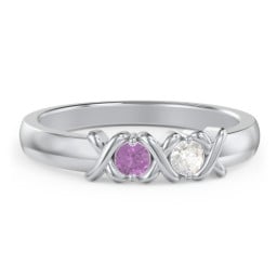 Hugs & Kisses XOXO Ring with 2-5 Stones