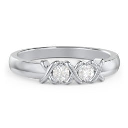 Hugs & Kisses XOXO Ring with 2-5 Stones