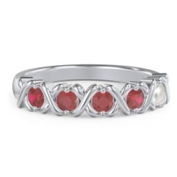 Hugs & Kisses XOXO Ring with 2-5 Stones