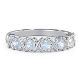 Hugs & Kisses XOXO Ring with 2-5 Stones