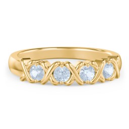 Hugs & Kisses XOXO Ring with 2-5 Stones