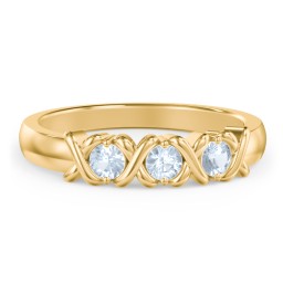 Hugs & Kisses XOXO Ring with 2-5 Stones