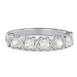 Hugs & Kisses XOXO Ring with 2-5 Stones