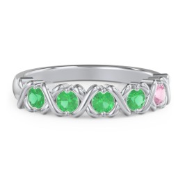 Hugs & Kisses XOXO Ring with 2-5 Stones