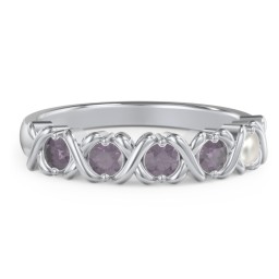 Hugs & Kisses XOXO Ring with 2-5 Stones