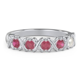 Hugs & Kisses XOXO Ring with 2-5 Stones