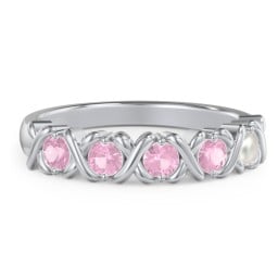 Hugs & Kisses XOXO Ring with 2-5 Stones