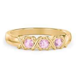 Hugs & Kisses XOXO Ring with 2-5 Stones