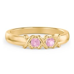 Hugs & Kisses XOXO Ring with 2-5 Stones