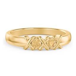 Hugs & Kisses XOXO Ring with 2-5 Stones