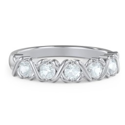 Hugs & Kisses XOXO Ring with 2-5 Stones