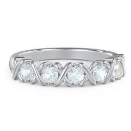 Hugs & Kisses XOXO Ring with 2-5 Stones