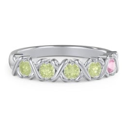 Hugs & Kisses XOXO Ring with 2-5 Stones