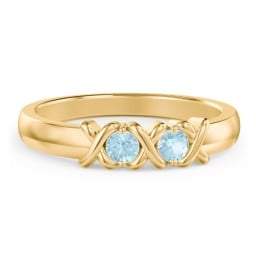 Hugs & Kisses XOXO Ring with 2-5 Stones