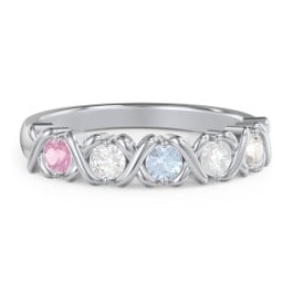 Hugs & Kisses XOXO Ring with 2-5 Stones