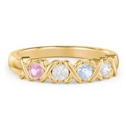 Hugs & Kisses XOXO Ring with 2-5 Stones