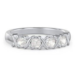 Hugs & Kisses XOXO Ring with 2-5 Stones