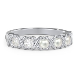 Hugs & Kisses XOXO Ring with 2-5 Stones