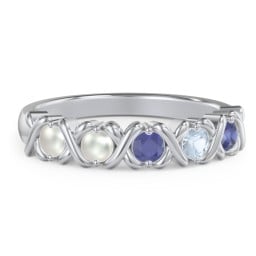 Hugs & Kisses XOXO Ring with 2-5 Stones