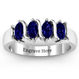 2-5 Oval Stones Ring