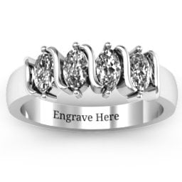 2-5 Oval Stones Ring