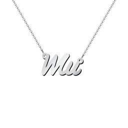 Personalised Name Necklace Layering Set with Paper Clip Chain