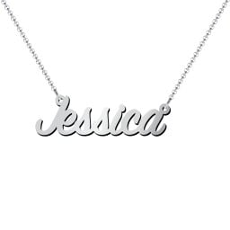 Personalised Name Necklace Layering Set with Paper Clip Chain