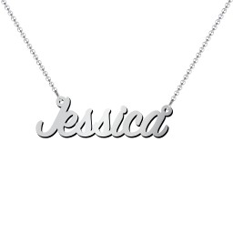 Personalised Name Necklace Layering Set with Paper Clip Chain