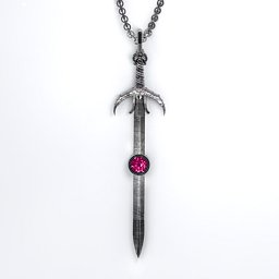 Carmilla - Sword of Hastur Pendant with Gemstone