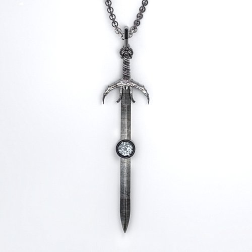Carmilla - Sword of Hastur Pendant with Gemstone
