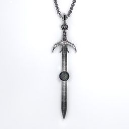 Carmilla - Sword of Hastur Pendant with Gemstone in 925 Sterling Silver with Alexandrite