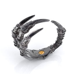 Carmilla - Claw Ring with Hidden Gemstone