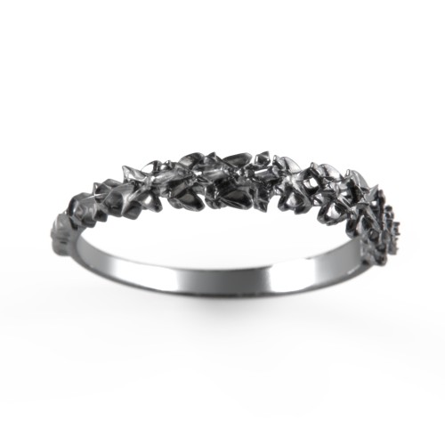 Carmilla - Narrow Spine Band Ring – Sterling Silver