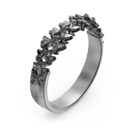 Carmilla - Wide Spine Band Ring in 925 Sterling Silver
