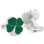 Green Clover Cufflinks