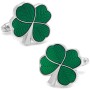 Green Clover Cufflinks