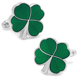 Green Clover Cufflinks in