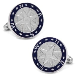 Blue Compass Cufflinks