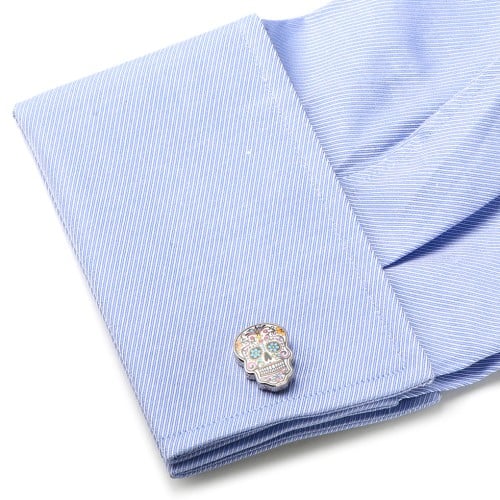 Day of the Dead Skull Cufflinks