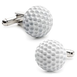 Enamel Golf Ball Cufflinks in