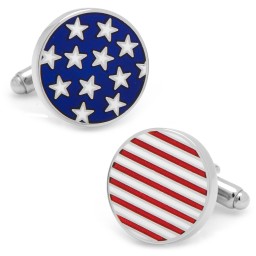 Stars and Stripes American Flag Cufflinks in
