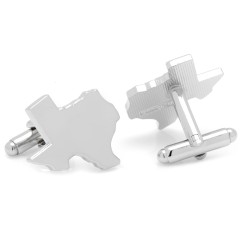 Silver Texas Cufflinks