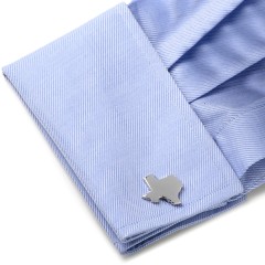 Silver Texas Cufflinks