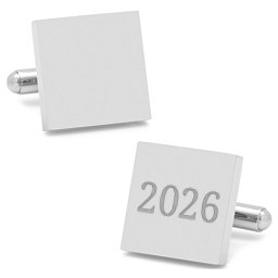Square Infinity Engravable Cufflinks in Stainless Steel