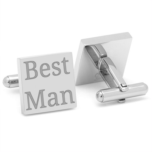 Square Infinity Engravable Cufflinks – Stainless Steel